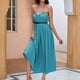 thumbnail image 2 of Vestido estampado de verano para mujer Vestido ajustado sin tirantes y sin tirantes Vestido de playa Vestido de sol Vestido largo fluido con volantes Fridja  hjkh7006, 2 of 6