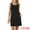 Black, variant on Sleeveless U Neck Button Down Tank Dress M Black