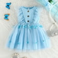 thumbnail image 2 of HWJAD Baby Girl Princess Dress Fluffy Summer Dresses Mesh Butterfly Tulle Tutu Dress Photograph Birthday Gift, 2 of 7