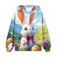 thumbnail image 5 of Sudadera con capucha para niño, para niño, con estampado de Feliz Día de Pascua, color, manga larga, informal, deportiva, con capucha, sudadera con capucha de manga larga, top con inserciones en los h, 5 of 5