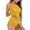 Yellow womens swimsuits, variant on pimelu Bathing Suit Womens Swimsuits Two Piece Swimsuits for Women Tankini Sets Casual Solid Strap Tank Top Swimwear Summer Girls Beach Party Modest Swimsuit