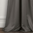 thumbnail image 4 of Lush Decor Rideaux-Grommet Panneau avec Doublure Occultante Isolée, 95 "L Paire, Gris Foncé, 4 of 5