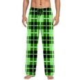 thumbnail image 5 of Txeol Mens Plaid Pajama Pants Lightweight Soft Pj Bottoms with Pockets Christmas Flannel Sleepwear Lounge Clothing Green XXXL, 5 of 7