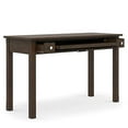 thumbnail image 3 of SIMPLIHOME Avalon SOLID WOOD Contemporary Modern 47 inch Wide Home Office Desk, Writing Table, Workstation, Study Table Furniture in Farmhouse Brown with 2 Drawerss, 3 of 5