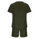 thumbnail image 4 of Conjunto de Pantalones de Dos Piezas de Color Sólido Casual de Manga Corta de los Hombres Camiseta Y Pantalones de Playa con Bolsillos Verano, 4 of 5