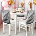 thumbnail image 4 of Decorative Chair Back Cover One Size x2 Chair Cover Dining Chair Slipcovers Chair Back Decoration Festival Chair Decoration White Dragon, 4 of 6
