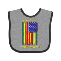 Inktastic My Grandpa is a Vietnam Veteran Boys or Girls Baby Bib