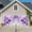 Purple, variant on Red Morocco Garage Door Cover Banner 7 x 8 FT, Rustic Country Smear Street Mottled Art Garage Door Curtains Backdrop with Grommets for Indoor Outdoor Wall Party Porch Yard Decorations Background