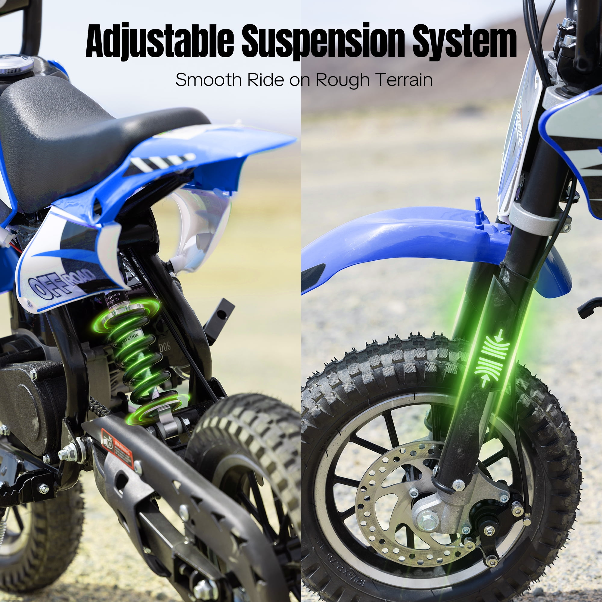 Aoemoe DB1 Gasoline 50CC Dirt Bike, BLUE