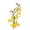 Yellow, variant on Pink Simulated Plum Blossom 26cm – Artificial Flower White Yellow Wax Flower – Chinese Home Interior Flower Arrangement Decoration – Realistic & Delicate Miyuadkai