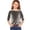 Gray, variant on Velvet Tops for Girls 3/4 Length Sleeve Round Neck Dressy Velour Tops Solid Color Trendy Casual Elegant Holiday Party Tunic Blouses 3-14 Years
