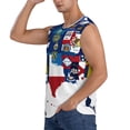 thumbnail image 3 of Fotbe The Map Of United States Men's Camiseta sin Mangas Estampada para Hombres, Playera Casual para Gimnasio, Entrenamiento, Playa-Small, 3 of 7