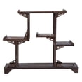 thumbnail image 1 of MasteelfCA Wooden Carving Antique Display Rack Curio Display Stand Antique Storage Rack, 1 of 9