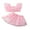 Pink, variant on Bagilaanoe 2Pcs Little Girls Summer Clothes Toddler Fly Sleeve Crop Tops + Skirt 18M 24M 3T 4T 5T 6T Kids Casual Skirt Set
