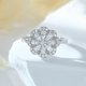 thumbnail image 2 of Anillo de flor de circonita en plata de ley 925 - 10 - Código de modelo 12557 10, 2 of 4