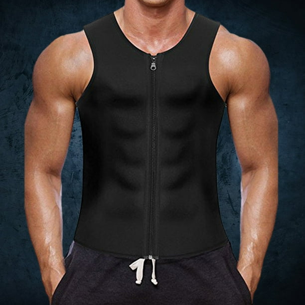 Chaleco moldeador de cuerpo de neopreno, ropa moldeadora de cuerpo para hombres sudorosos, elástico para ejercicio físico