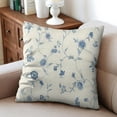 thumbnail image 4 of 2-Pack of Mughal Flower Pillow Covers - 20x20 Inch, Linen Cases Throw Pillow Covers for Couch and Sofa, 4 of 7