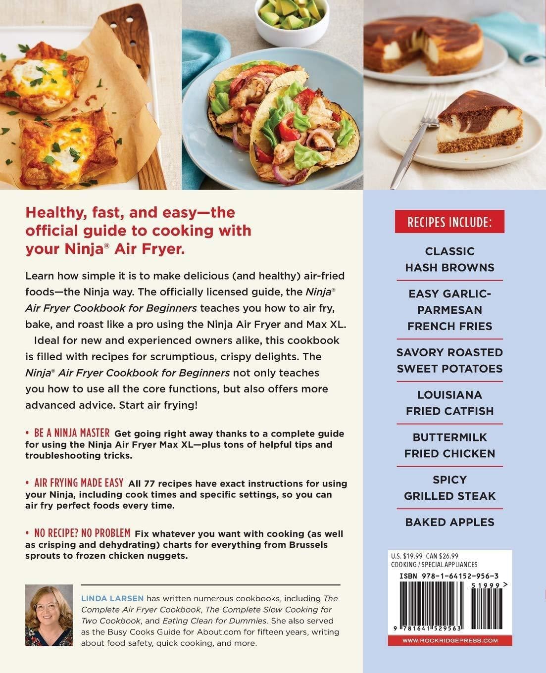 Ninja 4-Quart Programmable Air Fryer AF101 AF100 Manual & 3 Air Fryer  Cookbooks! 622356554565