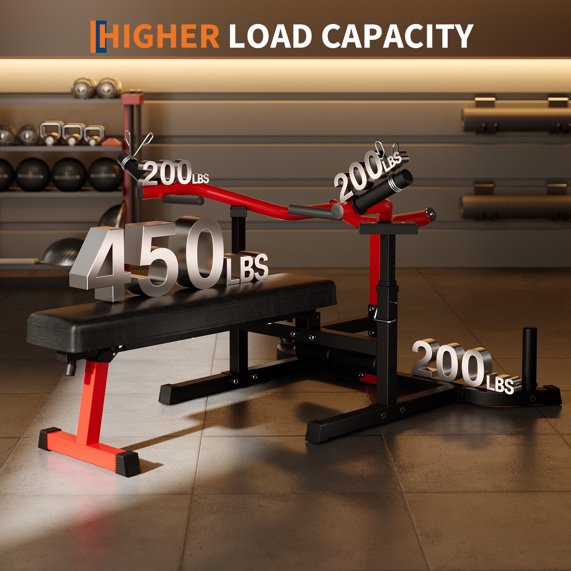 1250LBS Foldable Bench Press Machine, Multi-Functional Chest & Shoulder Press Machine with Independent Arms, Adjustable Home Gym Equipment for Flat/Incline Workouts