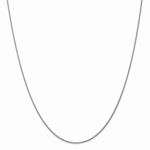 Primal Gold 14K White Gold 1.05mm Diamond Cut Spiga with Lobster Clasp Chain