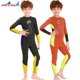 thumbnail image 2 of Soidarity DIVE SAIL Neopreno Niños Traje de buceo Cuello 2.5mm UPF 50 Mantener caliente Deportes acuáticos Snorkeling Playa Jugar Traje de Deportes acuáticos Gris S Soidarity OD003304-01, 2 of 6