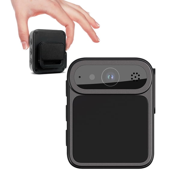 1080P Body Camera with Audio and Video Recording, WiFi Portable Vlogging Camera, Thumb Size, Wearable Camera Mini Action Camera for Travel, Sports, Work Records