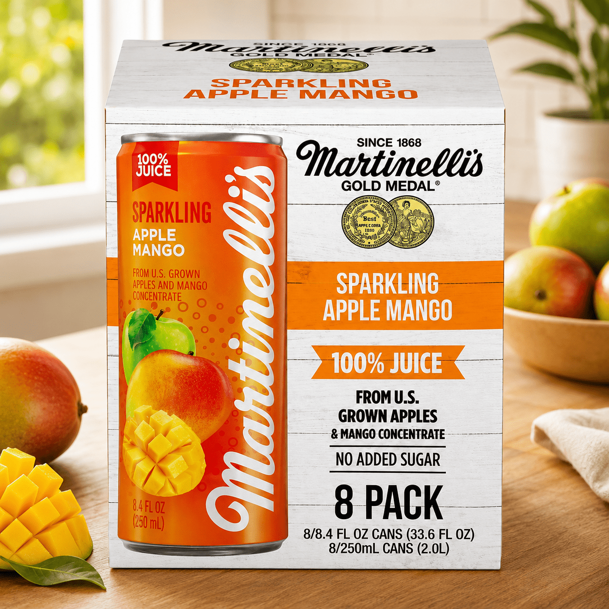 Martinelli's 100%アップルジュース 24瓶〜 Martinelli's, 100% Pure Apple Juice, 10 fl oz Bottle, 24-Count