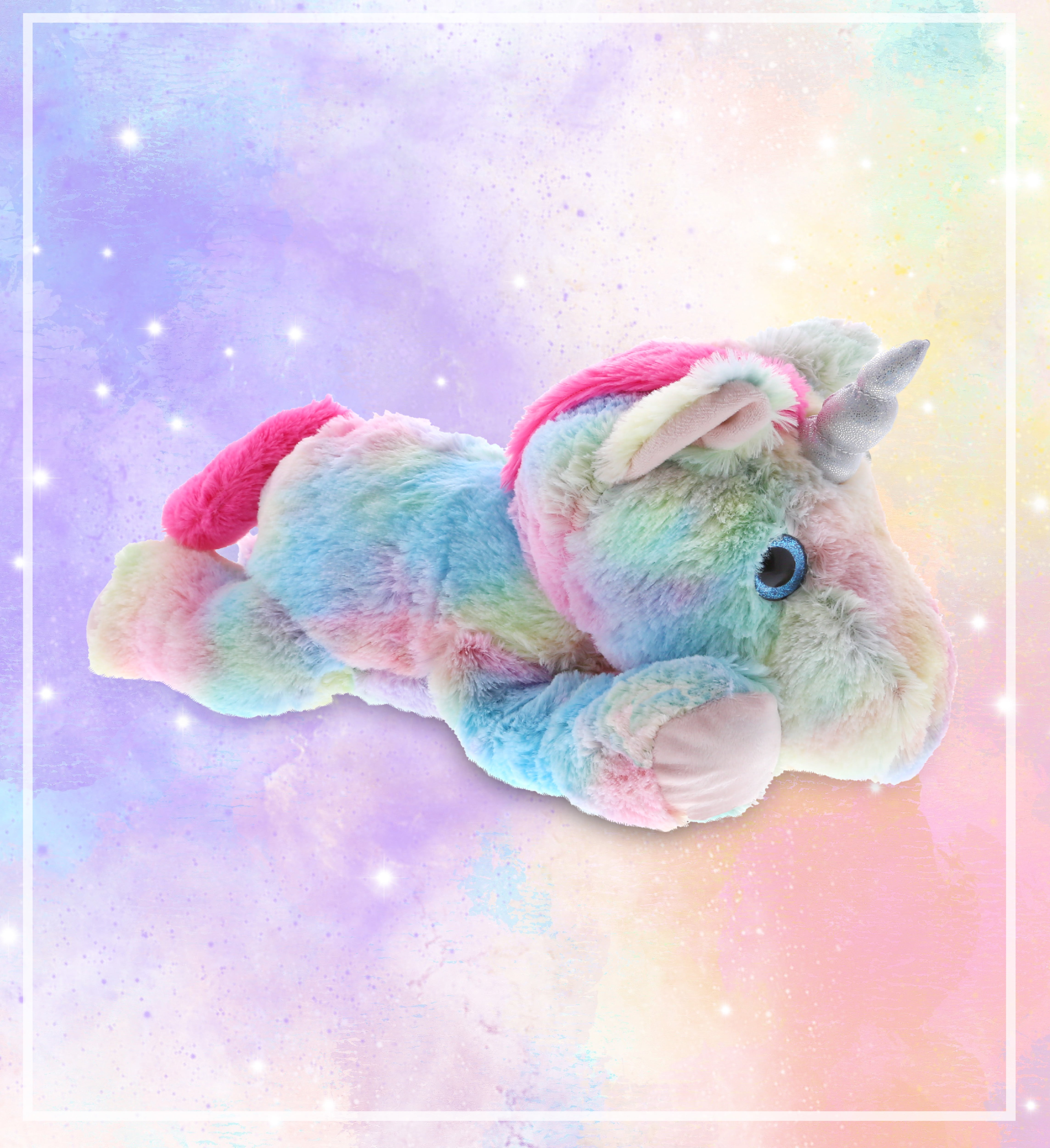 DolliBu Lying Rainbow Unicorn Stuffed Animal Plush Toy, Kids & Adults  Huggable Unicorn Cuddle Gifts, Cute Stuffed Animals for Toddler & Baby  First Teddy Bear, Super Soft Toys for Girls & Boys
