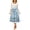 Light Blue#2, variant on Women's Oktoberfest Dress Plus Size Dirndl Dress Floral Print Sleeveless V Neck Cocktail Dress with Adjustable Waist Tie A Line Traditional Bavarian Dress for Women
