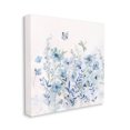 thumbnail image 3 of Butterfly Fluttering Blue Flowers Botanical & Floral Graphic Art Gallery Wrapped Canvas Print Wall Art, 3 of 7