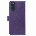 thumbnail image 3 of Galaxy S20 Wallet Case, Allytech PU Leather Clover Embossed Kickstand Folio Flip Slim Fit Wrist Strap Cards Holder Full Protection Wallet Case Cover for Samsung Galaxy S20 6.2" 2020, Purple, 3 of 6