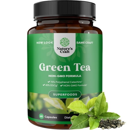 Nature's Craft Green Tea Fat Burner Supplement 60 Capsules