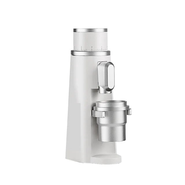 Burr Coffee Grinder 48MM Espresso Burrs Stepless Fineness Adjustment Electric Coffee Grinders Black ,Sturdy and Durable