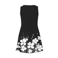 thumbnail image 5 of Zedker Summer Dresses for Women Casual Sleeveless Neck Sleeveless Printed Sundresses Floral Beach Short Dress with Pockets Black Size S-XXL, 5 of 7