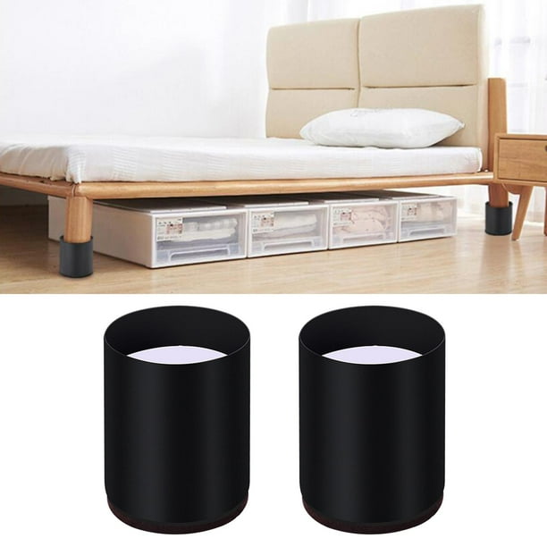 es de muebl de piernas de silla es de sofá la adaptaciónción Escritorio Sofá Pies Redondo 6x10cm Negro perfecl Elevadores de sofá