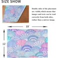 thumbnail image 6 of Colorful Sea Shell Placemats Set of 4 Ocean Watercolor Place Mats Washable for Kitchen Dining Table Heat Resistant Decorative Colth Table Mats 12x18 Inch, 6 of 6