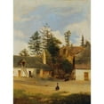 thumbnail image 2 of Alexander Trichtl 19x24 Gold Ornate Framed and Double Matted Museum Art Print Titled - Farm Yard, 2 of 4