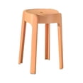 thumbnail image 1 of Abbracc Round Stool Dressing Stool Strong Load Bearing Capacity Practical Stacking Stool Orange, 1 of 9