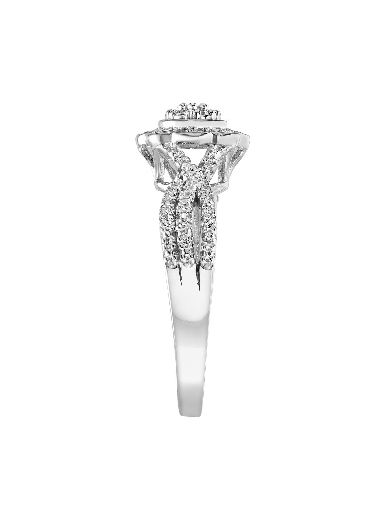 Keepsake 1/4 Carat T.W. Diamond Floral Halo 2-Piece Bridal Set