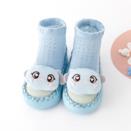 

MIASHUI Baby Shoes Spring And Summer Children Toddler Shoes Boys And Girls Flat Socks Shoes Mesh Breathable Cartoon Animal Pattern Solid Color