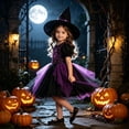 thumbnail image 5 of Vividxx Girls Dress Halloween Short Sleeve Dress Party Tutu Dress For Toddler Hallowmas‌ 3 Years, 5 of 6