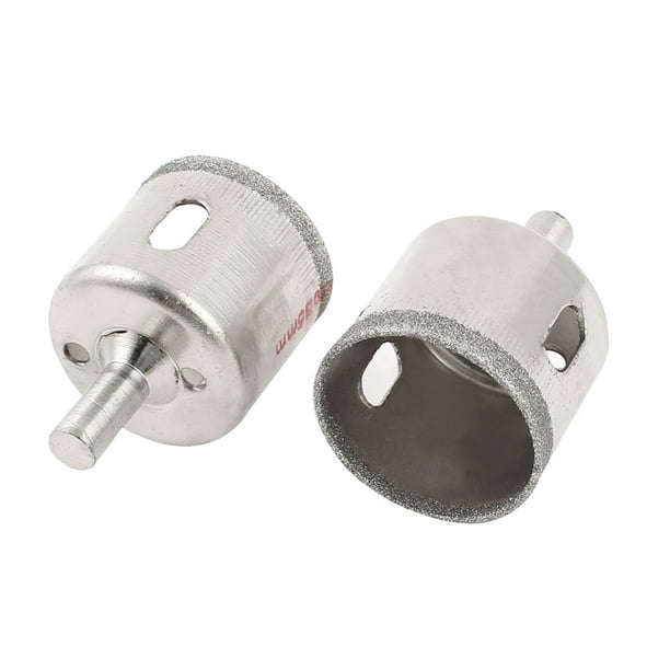 Juego de 2 brocas de corte de diamante de 35 mm para mármol, piedra, azulejos y vidrio