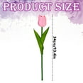 thumbnail image 3 of 1 Pc Artificial Tulip Flowers 13.4" Real Touch Fake Tulips Bouquet Flowers for Floral Arrangements, Table Centerpieces, Kitchen, Home Indoor, Easter, Spring, Valentines Day Decorations Pink, 3 of 7