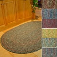 thumbnail image 2 of Rhody Rug Sophia SO65 Moss Green 2 x 3 Oval - Braided Area Rug, Home Decor, Floor Mat or Bedroom Rug - Easy Care, Ideal for High Traffic Areas in Hallway and Living Room - Made in USA, 2 of 5