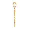 thumbnail image 3 of Gem & Harmony 14K Yellow Gold Polished Hearts Pendant Necklace with Chain for Women, 3 of 5