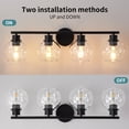 thumbnail image 3 of Bathroom mirror front light makeup light vanity light vanity restroom sink mirror light, 3 of 5
