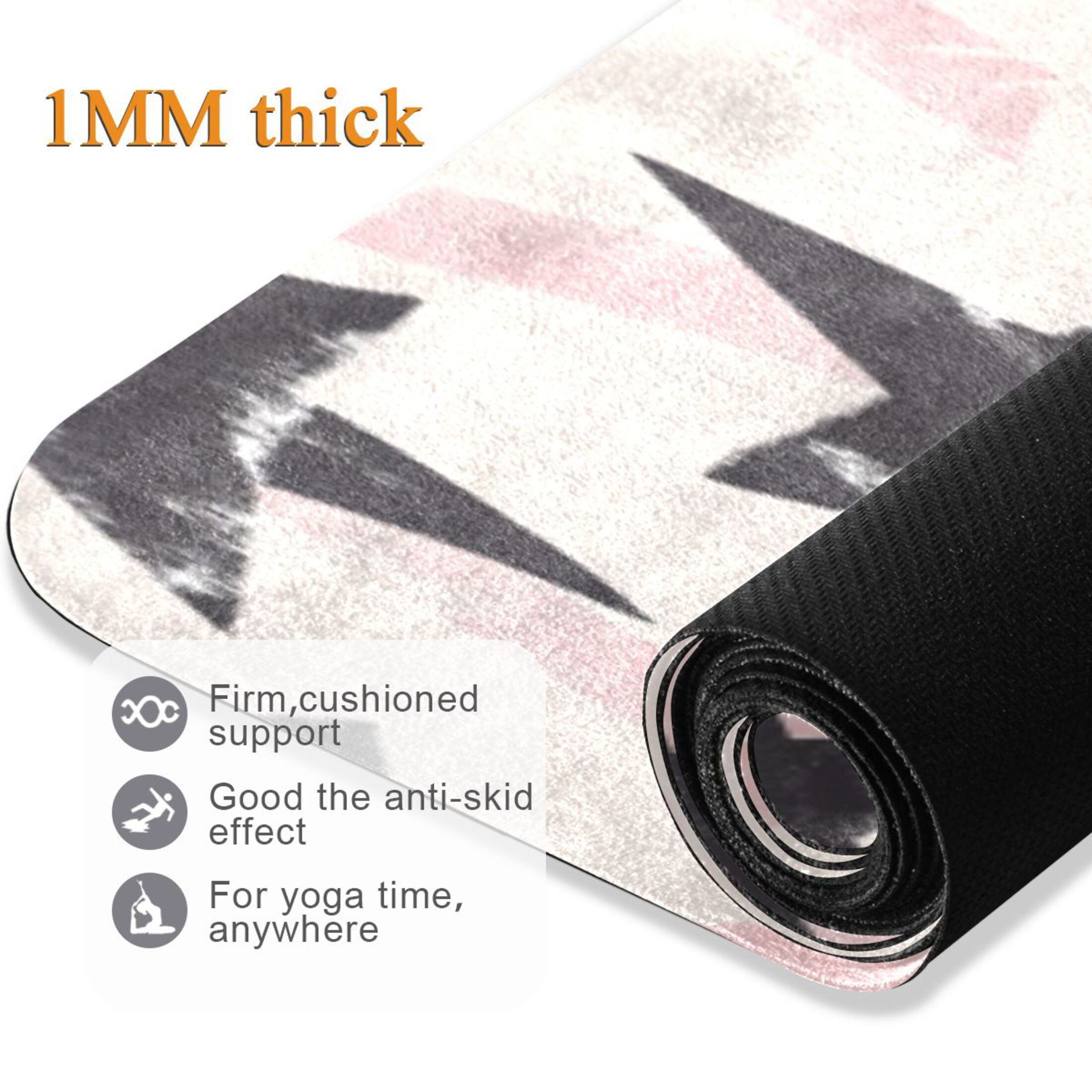 BZSMCE Yoga Mat Women Fitness Mat Celestial Pattern