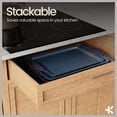 thumbnail image 5 of Bakken- Swiss Kitchen Baking Pan Set - Nonstick Coating, Carbon Steel Bakeware Sets with Blue Silicone Handles, Baking Kitchen Essentials, Oven Safe Tray (Up To 450° F), Set of 6, 5 of 9
