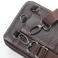 thumbnail image 2 of Bolsa De Mensajero Bolsos de hombro para teléfono de PU para hombre Bolso bandolera de cuatro capas de color sólido (marrón) Tmvgtek Para Estrenar, 2 of 4