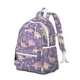 thumbnail image 2 of Cute Dinosaur Pattern Backpack for School,Cute School Bag,Schoolbag with Adjustable Shoulder Straps & Padded Back,13.4"x11"x4.7", 2 of 6